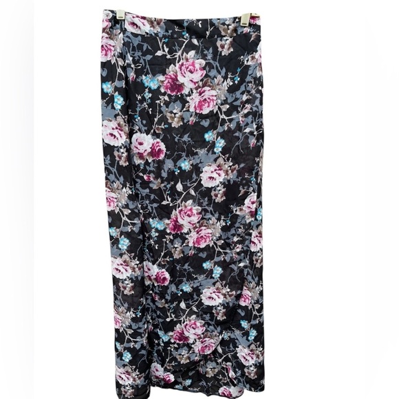 Maxi Floral lightweight Skirt by Sans Souci Sz Small - Picture 2 of 5